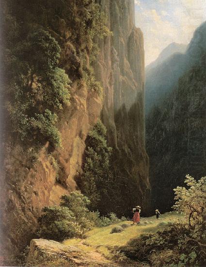 Carl Spitzweg Maherinnen im Gebirge china oil painting image